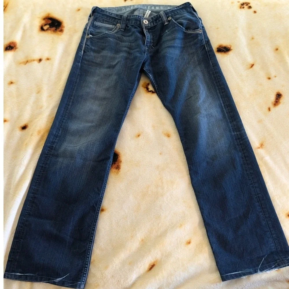 Guess Jeans Rhodes Straight Leg Dark Wash Denim Mens 33x32 M74R5102